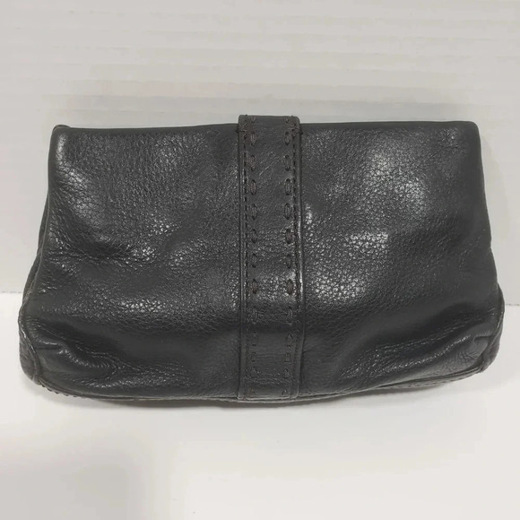Cole Haan Womans Black  Mini Leather Clutch. - Picture 10 of 13